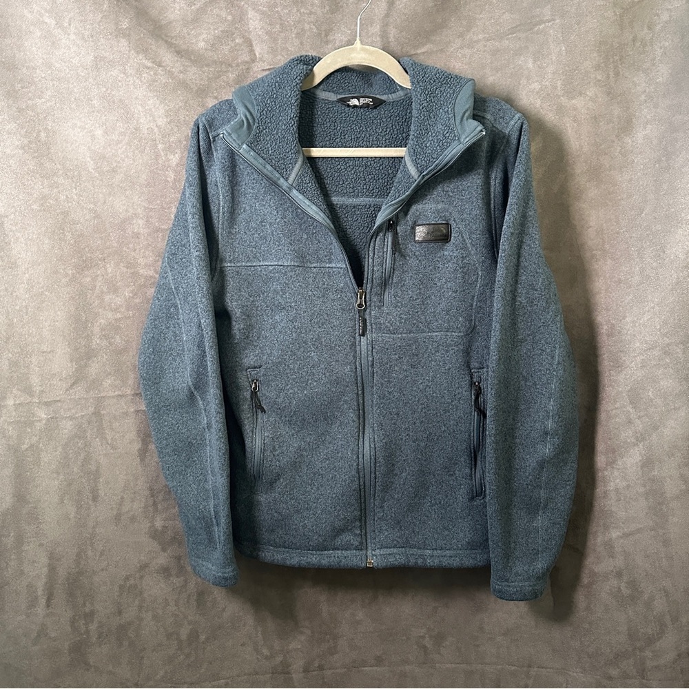 The North Face Men’s Gordon Lyons Full Zip Fleece Hoodie Blue S - Picture 3 of 11
